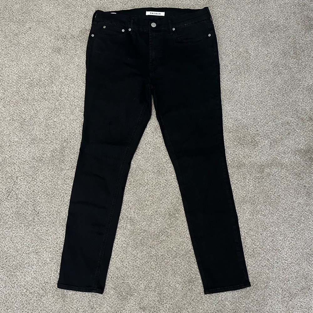 Black 32x30 Stacked Skinny Jeans